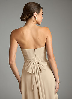 Azazie Tamira Suknie dla druhen Linia A Pofałdowany Szyfon Do ziemi Sukienka image5