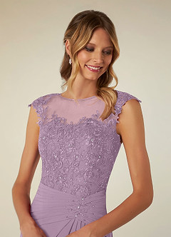 Azazie Libby Mother of the Bride Dresses Wisteria A-Line Scoop Sequins Chiffon Dress image5