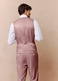 front James Rosa Polvorienta Chaleco de traje