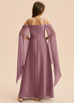 Azazie Moana Junior Amethyst A-Line Pleated Chiffon Dress image5