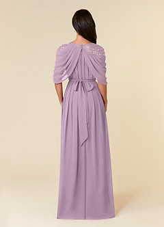Azazie Olena Abiti per la Madre della Sposa Abito A-Line in Chiffon Lustrini Glicine image2