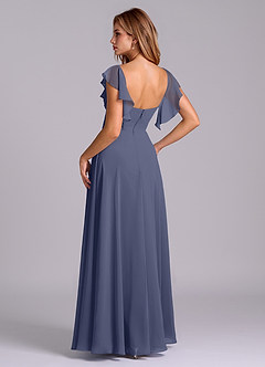 Azazie Leilani Bridesmaid Dresses Stormy A-Line Pleated Chiffon Dress image5