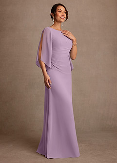 Azazie Anaheim Abiti per la Madre della Sposa Abito A-Line in Chiffon Plissettato Glicine image3