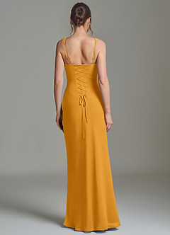 Azazie Niamh Bridesmaid Dresses Butterscotch Mermaid Corset Chiffon Dress image2