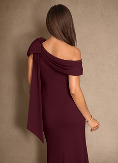 Azazie Myers Klänningar till brudens mor Klänning Sjöjungfru i Stretch crepe Plisserad Cabernet image6