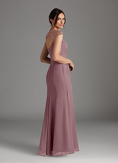 Azazie Blanchett Mother of the Bride Dresses Dusty Rose Mermaid Sequins Chiffon Dress image3