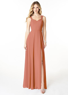 Azazie Julie Bridesmaid Dresses MAI TAI A-Line Sweetheart Neckline Chiffon Dress image1