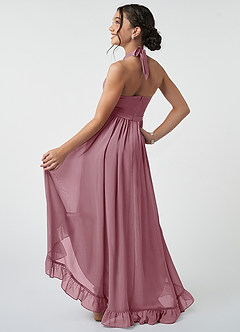 Azazie Hermione Junior Vintage Mauve A-Line Chiffon Dress image5
