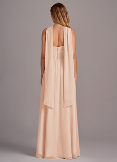 Azazie Joni Final Sale English Rose A-Line Strapless Chiffon Convertible Dress image7