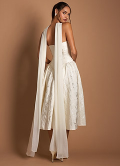 Midi jurk Astra Franse Witte image2