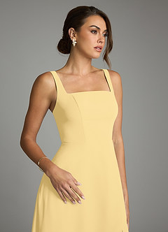 Azazie Debra Bridesmaid Dresses Butter A-Line with Pockets Chiffon Convertible Dress image3
