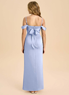 Azazie Saige Junior Klä av Tubklänning i Stretch Satin Av axeln image2