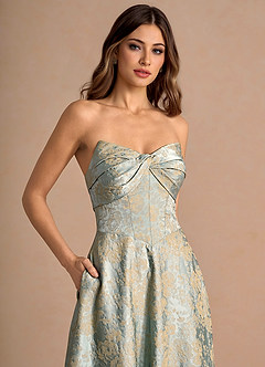 Vestido Azul Vintage Largo Kersti image5