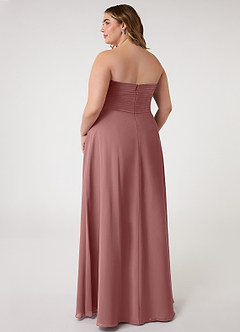 Azazie Arabella Allure Bridesmaid Dresses Desert Rose A-Line Sweetheart Neckline Chiffon Convertible Dress image17