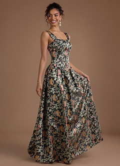 Maxi jurk Adele Middernachttuin image8