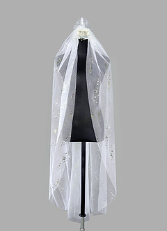 front Thora Waltz Length Veil