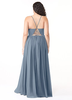 Azazie Aaida Bridesmaid Dresses Twilight A-Line Corset Chiffon Dress image8