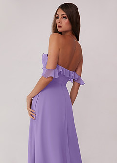 Barbie ♥ Azazie Final Sale Tahiti A-Line Off the Shoulder Chiffon Convertible Dress image5