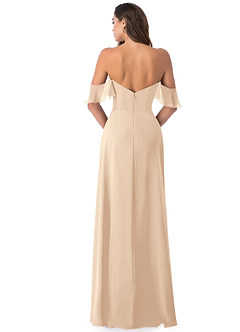 Azazie Juna Final Sale Tahiti A-Line Ruched Chiffon Convertible Dress image3