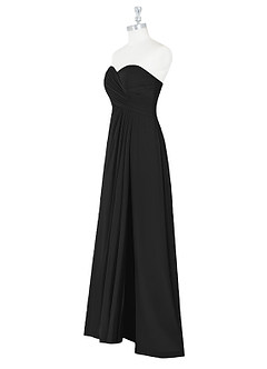 Azazie Arabella Allure Abiti da Damigella Abito Convertibile A-Line in Chiffon Scollo a Cuore Nero image11