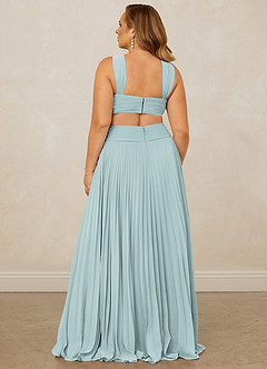 Christian Siriano Bridal for Azazie 1009 Brautjungfernkleider A-Linie Plissee Chiffon Kleid Nebel image15