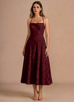 Irelia Wine Midi Dress image5