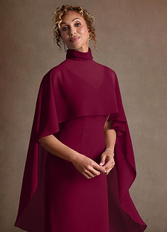 Azazie Irna Suknie dla Matki Panny Młodej Kolumna Szyfon Długość do kolan Sukienka image7