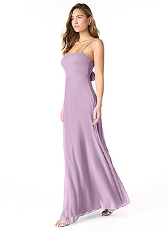 Azazie Rae Bridesmaid Dresses Wisteria A-Line Bow Mesh Dress image4