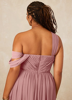 Christian Siriano Bridal for Azazie 1014 Bridesmaid Dresses Dusty Rose A-Line Off the Shoulder Chiffon Dress image16