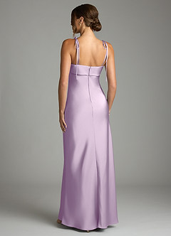 Azazie Ellia Robes de demoiselle d'honneur Robe Fourreau en Satin extensible Arc Frostiges Flieder image5