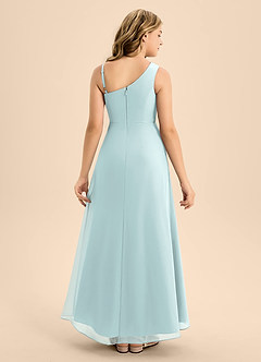 Azazie Brooke Junior Mist A-Line Side Slit Chiffon Dress image2
