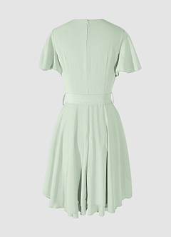 Downright Darling Mint Green Ruffled Short Sleeve Mini Dress image7
