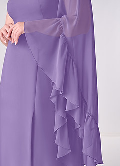 Barbie ♥ Azazie Jurken voor bruidsmeisjes Jurk van Chiffon met A-Lijn Lange mouw Tahiti image10