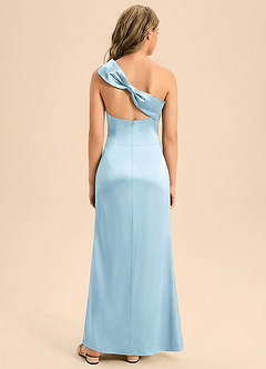 Azazie Eulalie Junior Klä av Sjöjungfru i Stretch Satin Rosett image1