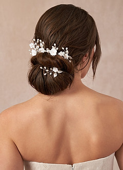 front Winter Flower Pearl Pins