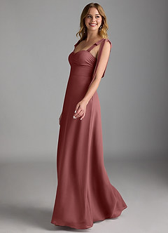 Azazie Lizet Bridesmaid Dresses Amethyst A-Line Sweetheart Neckline Chiffon Dress image4