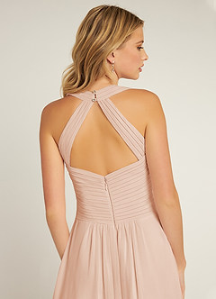 Azazie Claudia Jurken voor bruidsmeisjes Jurk van Chiffon met A-Lijn Sweetheart Halslijn Engelse Roos image6