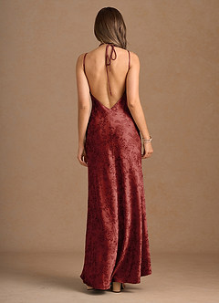 Floriane Orange Red Maxi Dress image2