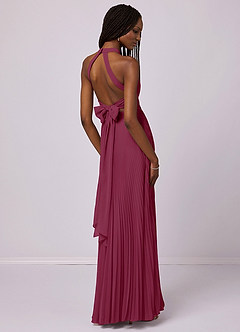 Barbie ♥ Azazie Bridesmaid Dresses Mulberry A-Line Pleated Chiffon Dress image6