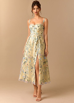 Skyler Lemon Multi Midi Dress image4