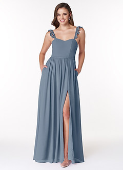 Azazie Metz Bridesmaid Dresses Twilight A-Line Sweetheart Ruched Chiffon Dress image1