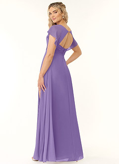 Azazie Rylee Abiti da Damigella Abito A-Line in Chiffon Plissettato Tahiti image4
