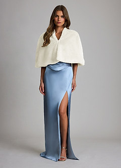 front Faux Fur Short Swing Capelet