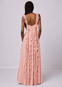 Barbie ♥ Azazie Bridesmaid Dresses Rosette A-Line with Pockets Chiffon Dress image6
