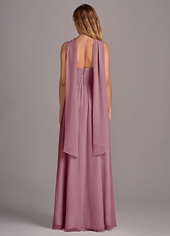 Azazie Joni Final Sale Vintage Mauve A-Line Strapless Chiffon Convertible Dress image7