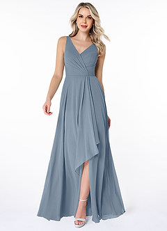 Azazie Calvi Final Sale Twilight A-Line Ruched Chiffon Dress image1