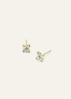 front 14K Gold Plated Birthstone Dangle Earrings