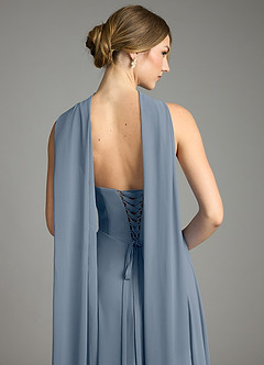 Azazie Ayla Abiti da Damigella Abito A-Line in Chiffon Scollo a Cuore Crepuscolo image12