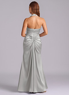 Azazie Destiny Suknie dla druhen Syrena Dekolt w kształcie serca Satyna elastyczna Do ziemi Sukienka image2