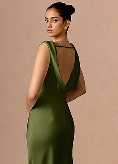 Evarine Olive Midi Dress image6
